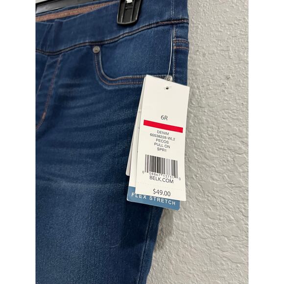 NWT New Directions Pull On Skinny Jeans Size 6 - Picture 2 of 5